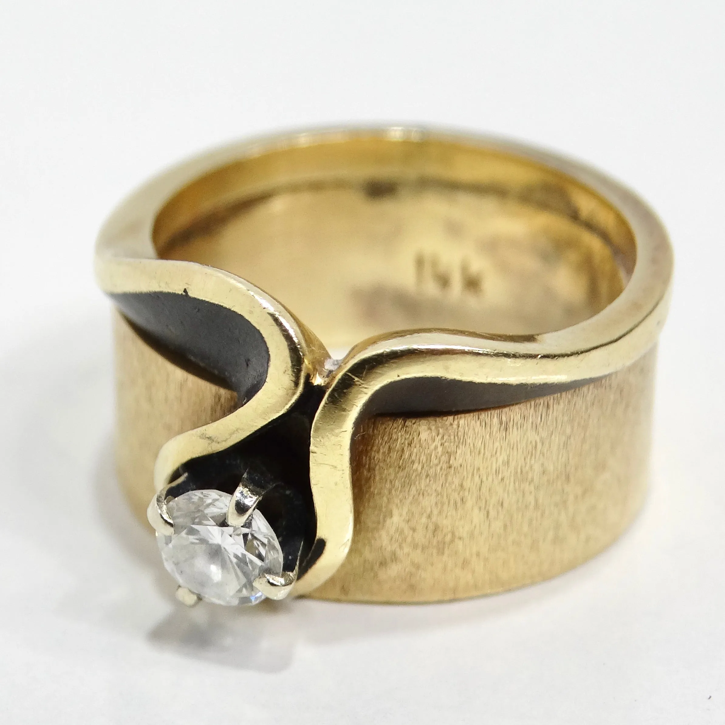 14K Gold 1960s Diamond Ring