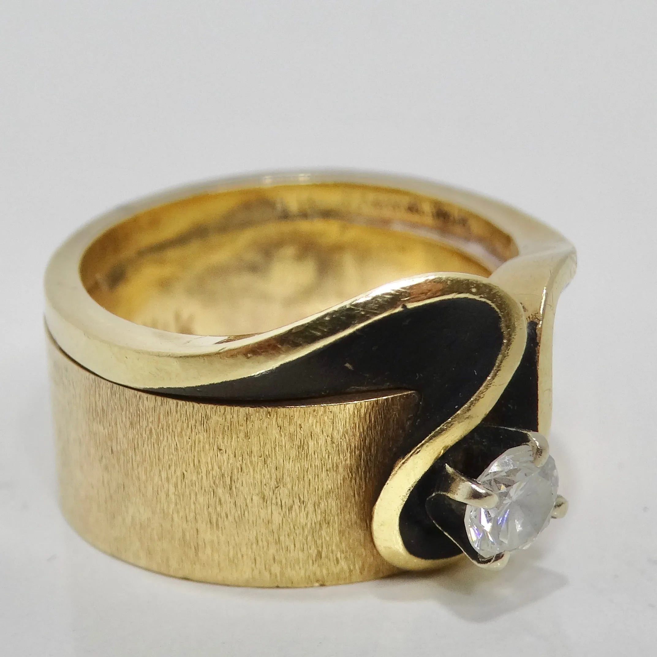 14K Gold 1960s Diamond Ring