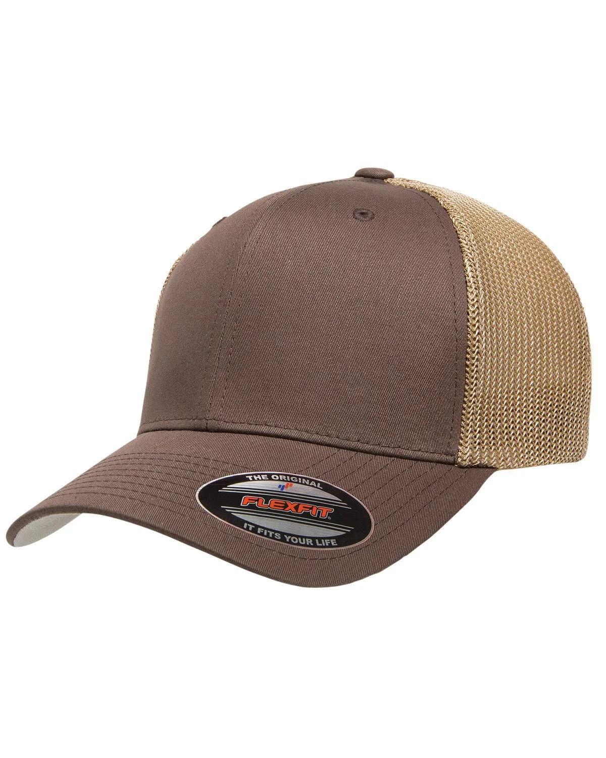 6511-Flexfit-BROWN/ KHAKI