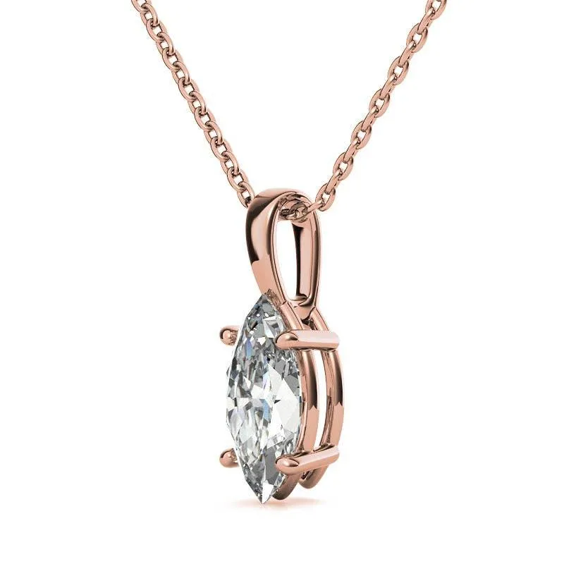 925 Sterling Silver Round Elegance Solitaire Pendant AUS-669