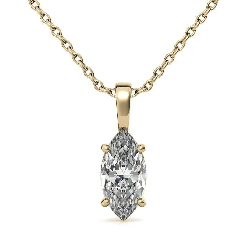 925 Sterling Silver Round Elegance Solitaire Pendant AUS-669