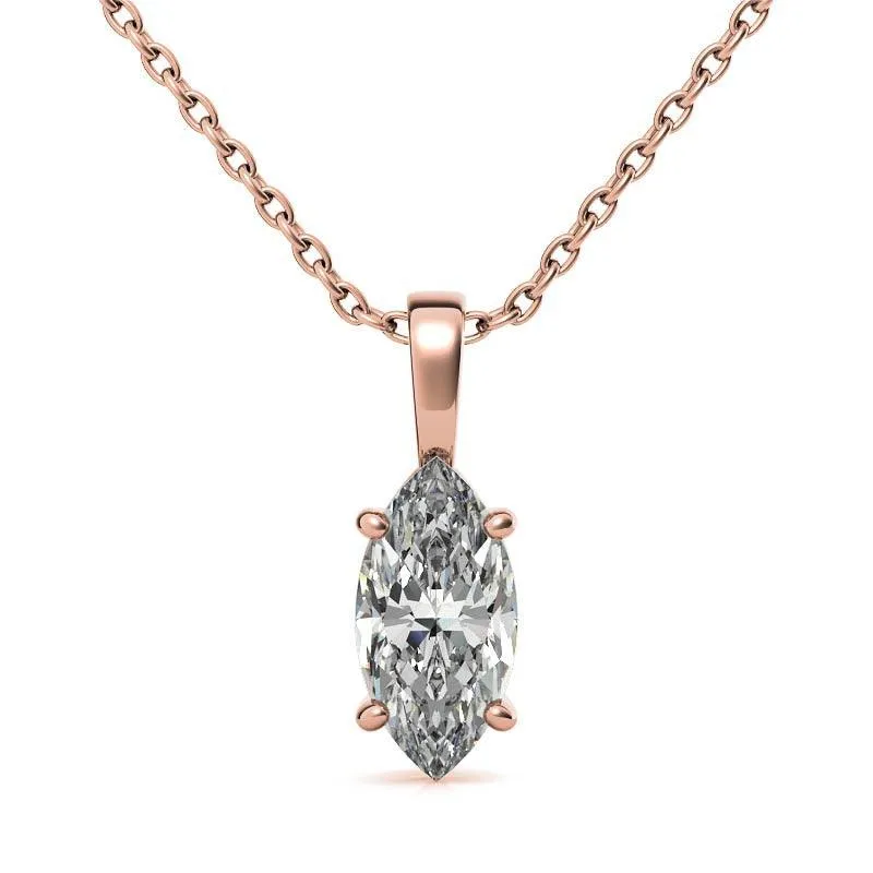 925 Sterling Silver Round Elegance Solitaire Pendant AUS-669
