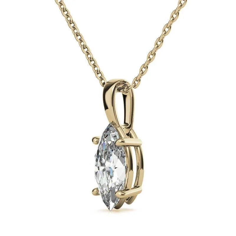 925 Sterling Silver Round Elegance Solitaire Pendant AUS-669