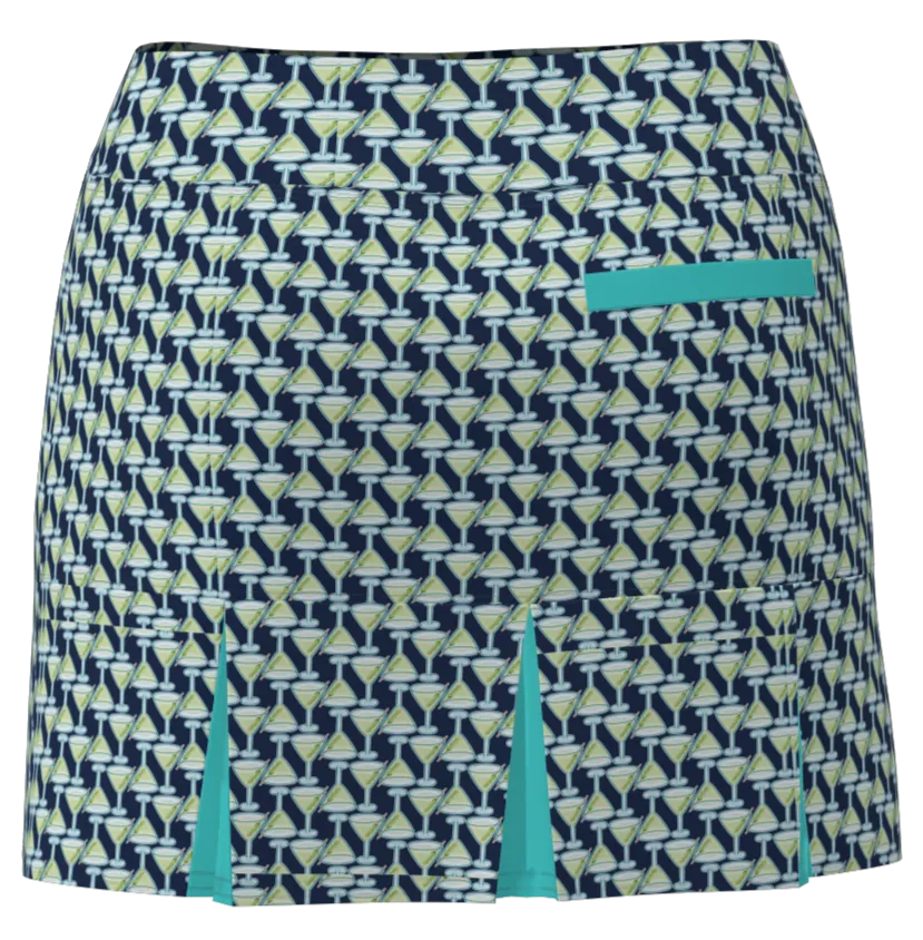 AB SPORT Women's Golf Skirt  BSKG05-MART1A PRINT:MARTINI