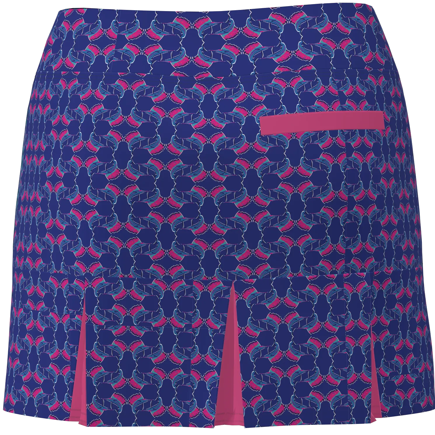 AB SPORT Women's Sailfish Print Back Pleat Golf Skirt - SAILF2C