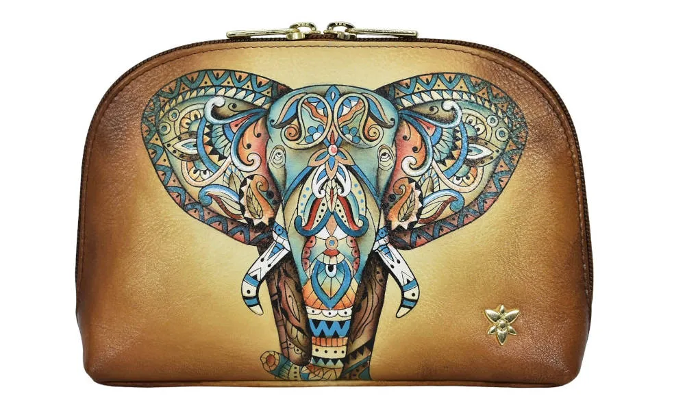 Anuschka Large Cosmetic Pouch Elephant Mandala