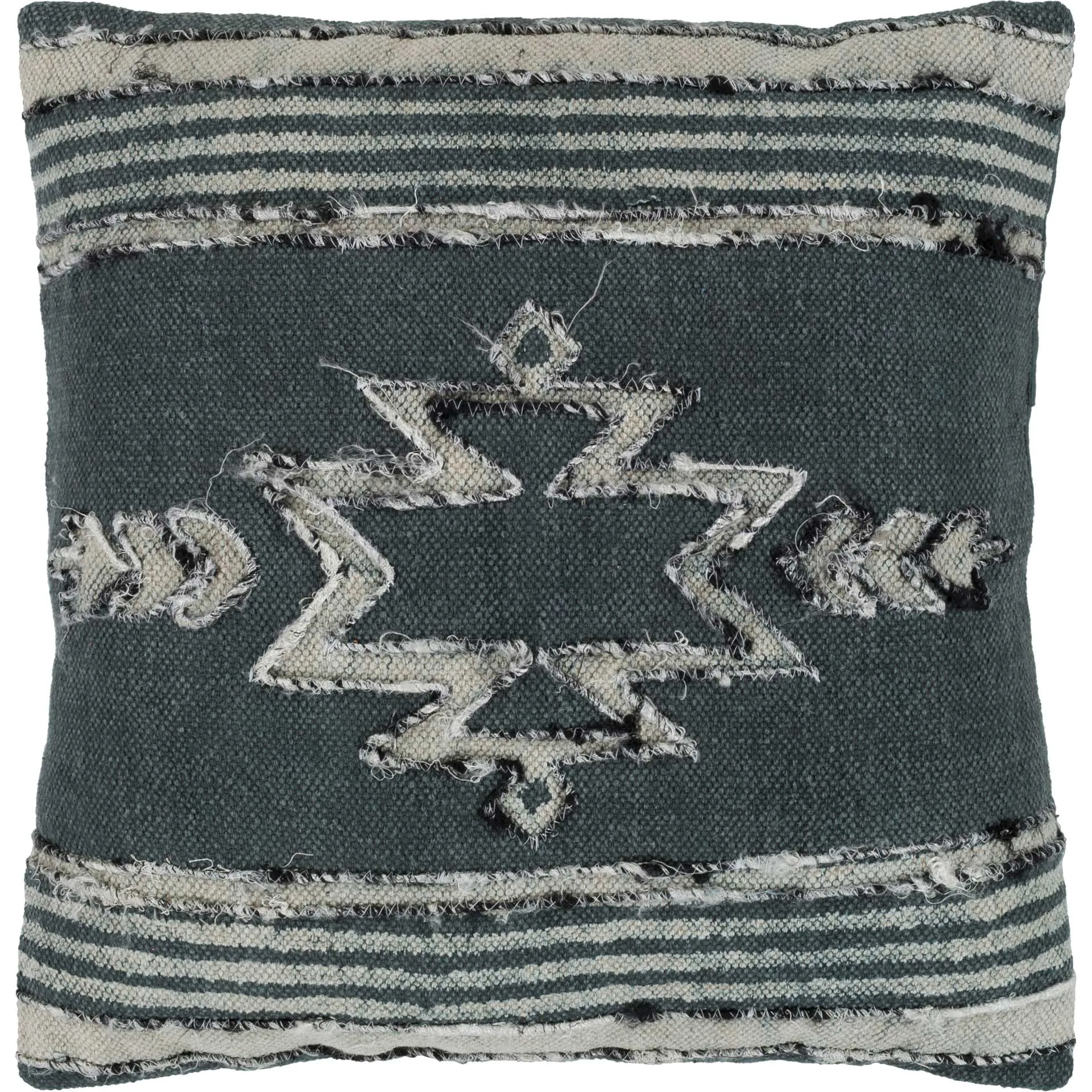 Benny Pillow Charcoal/Medium Gray/Black