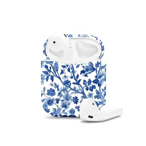 Blue Flower French Toile De Jouy AirPods Case AirPods Pro AirPods Pro 2 AirPods 3 AirPods 2 Glossy 1195