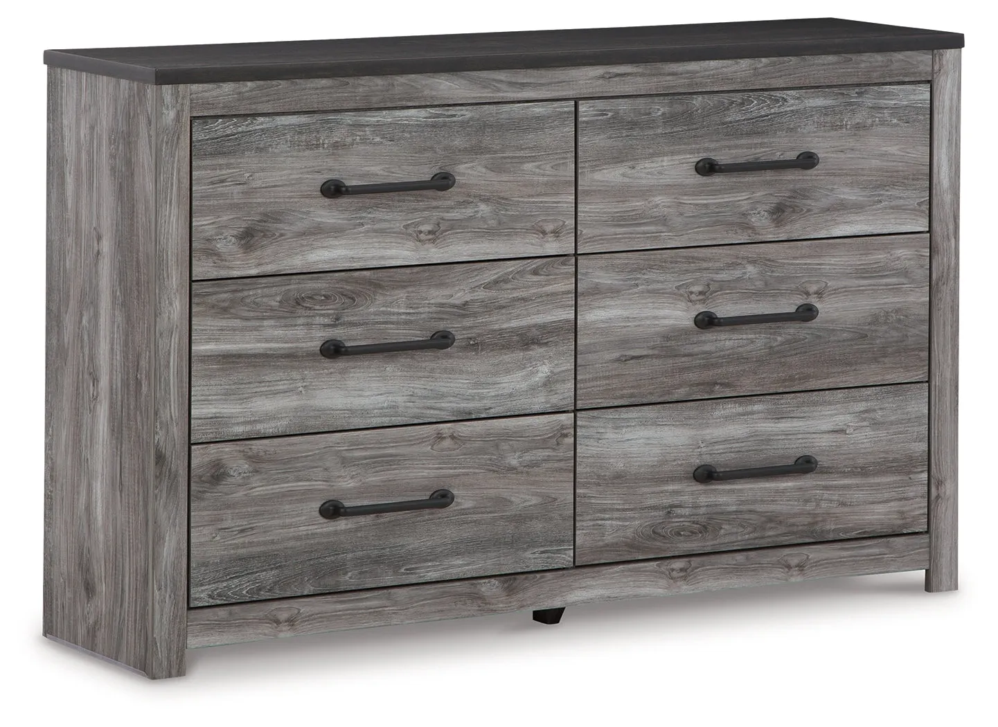 Bronyan King Panel Bed with Dresser in Dark Gray