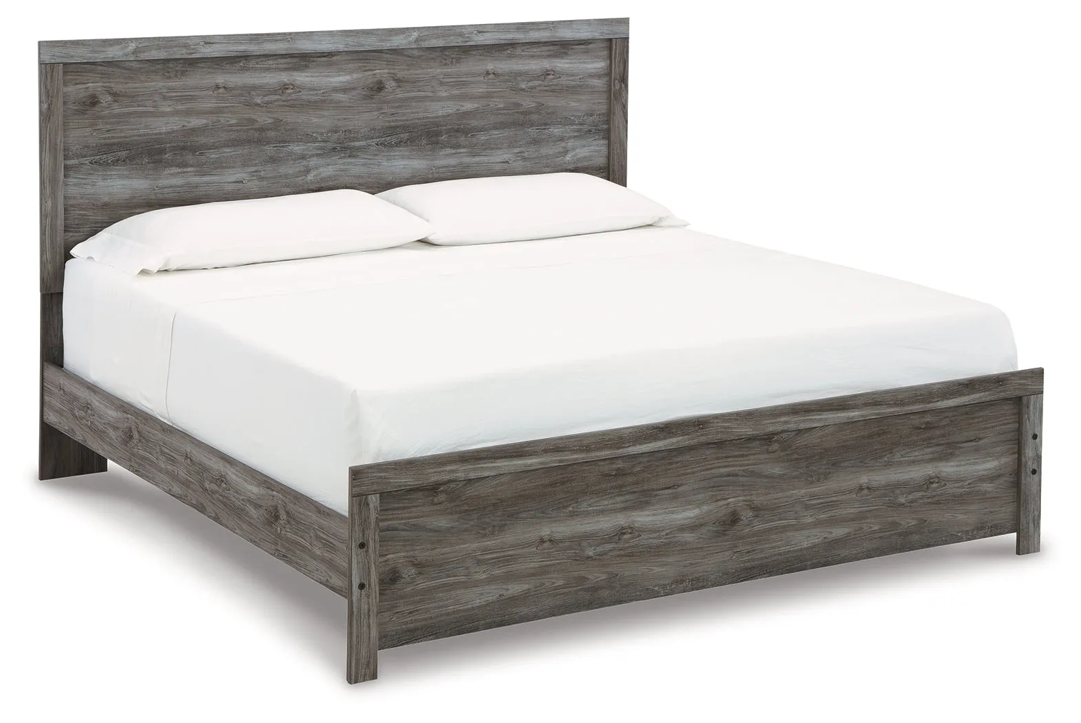 Bronyan King Panel Bed with Dresser in Dark Gray