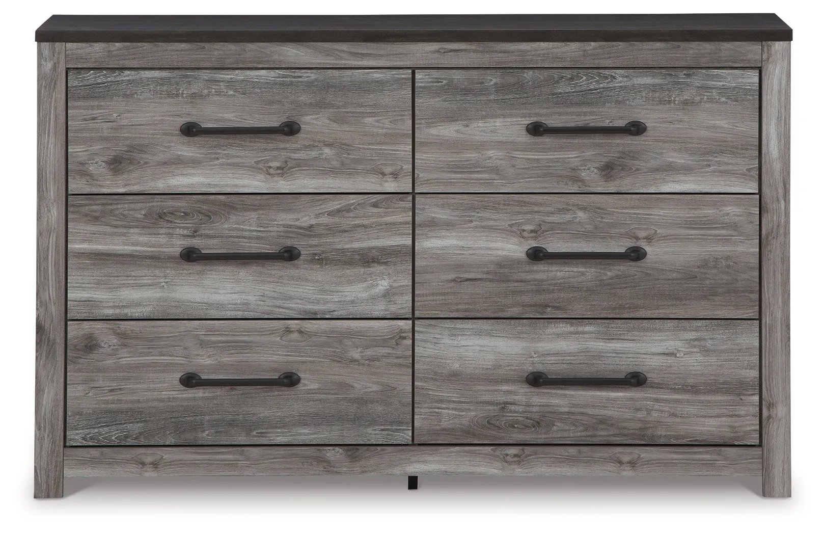 Bronyan King Panel Bed with Dresser in Dark Gray