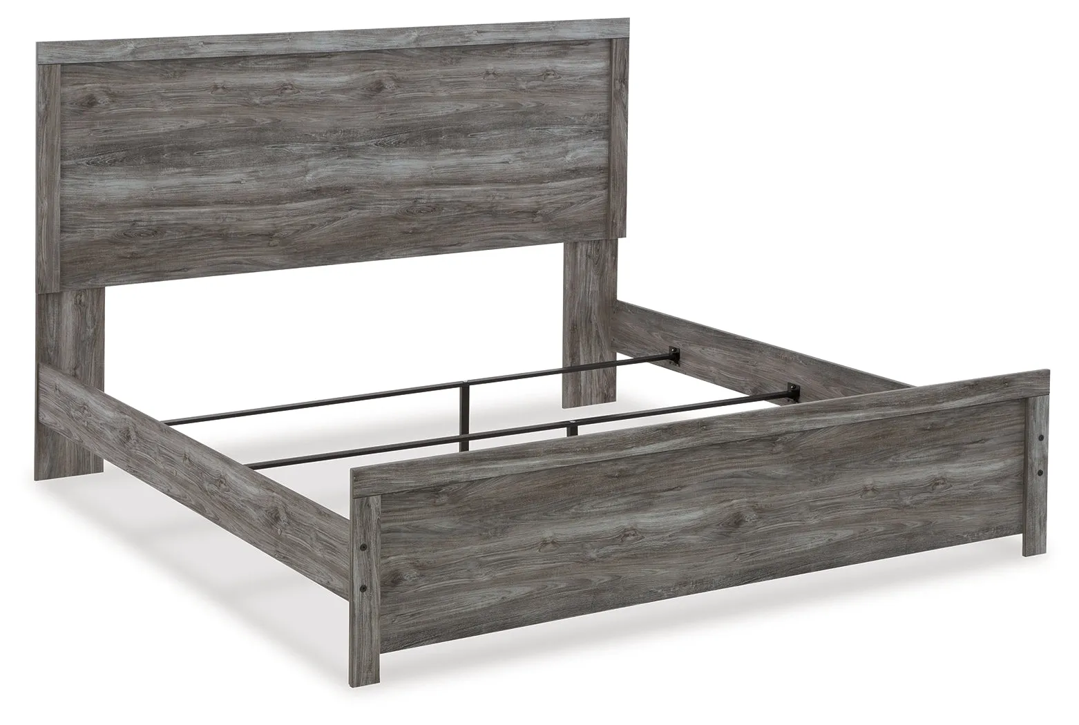 Bronyan King Panel Bed with Dresser in Dark Gray