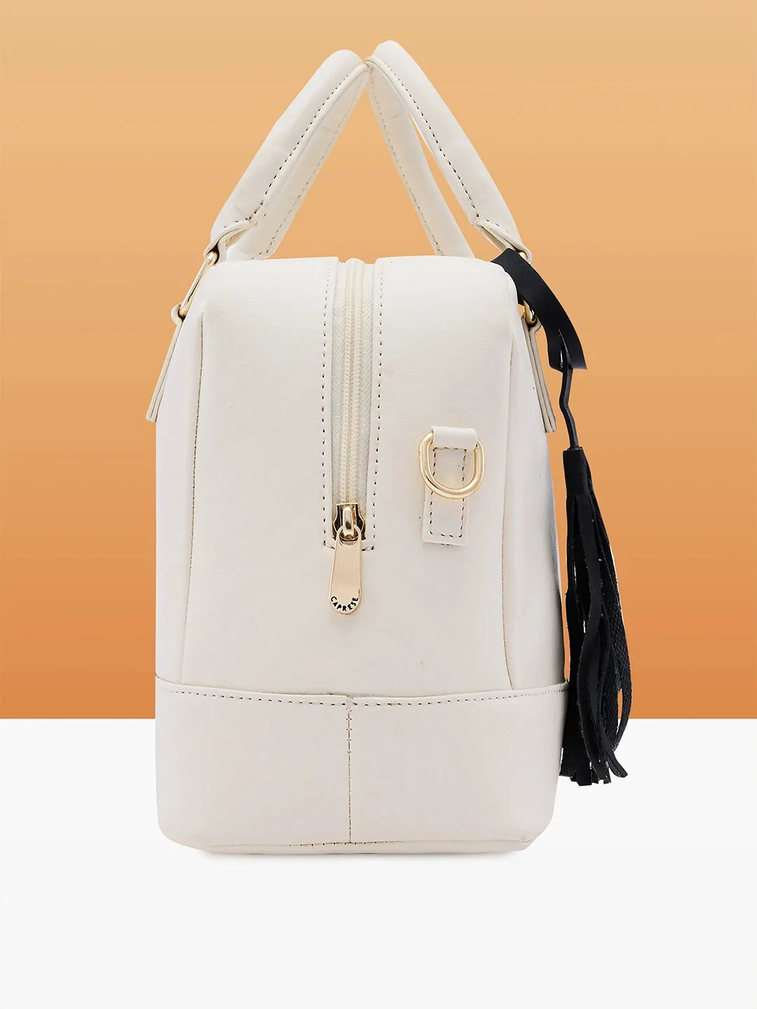 Caprese Jones Satchel Small Off White
