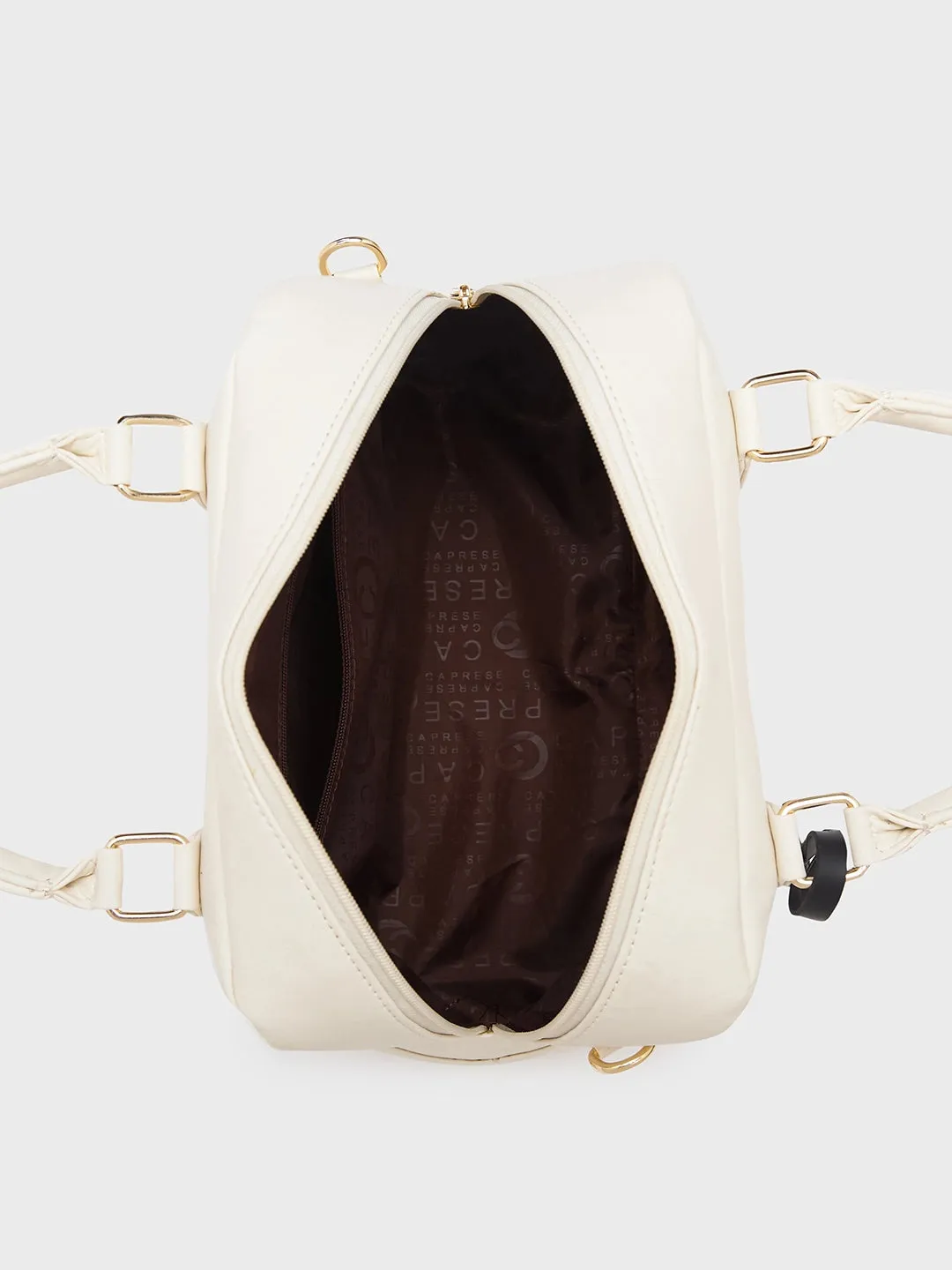 Caprese Jones Satchel Small Off White