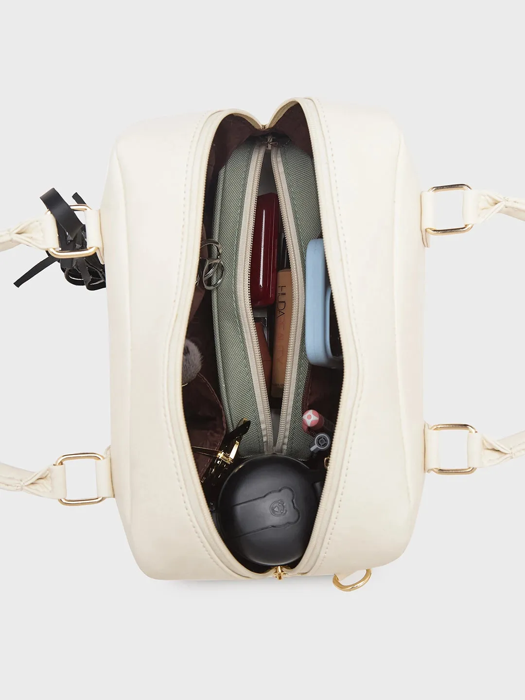 Caprese Jones Satchel Small Off White