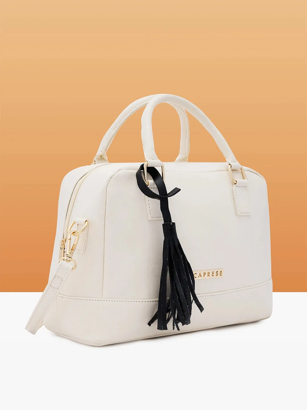 Caprese Jones Satchel Small Off White