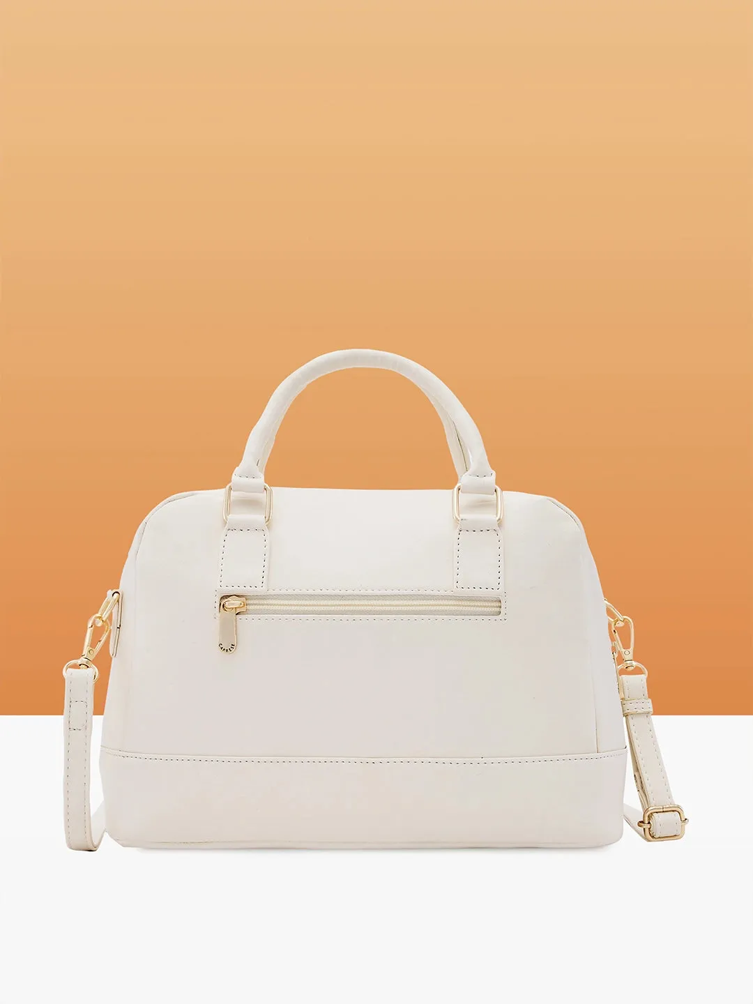 Caprese Jones Satchel Small Off White