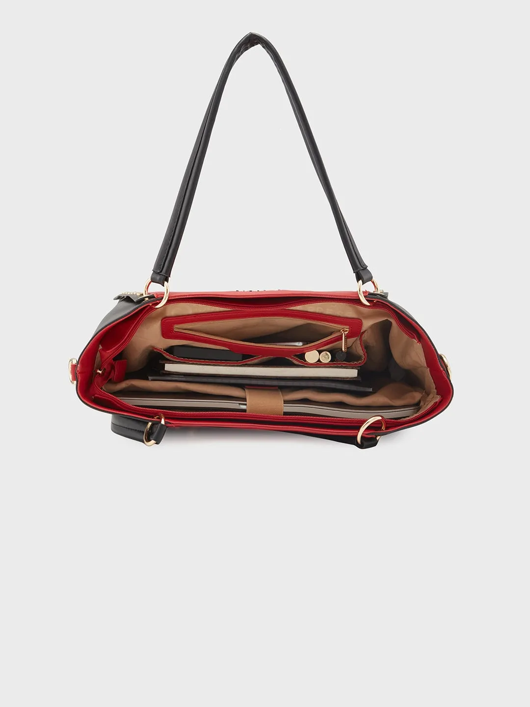 Caprese Shelby Laptop Tote Large Red