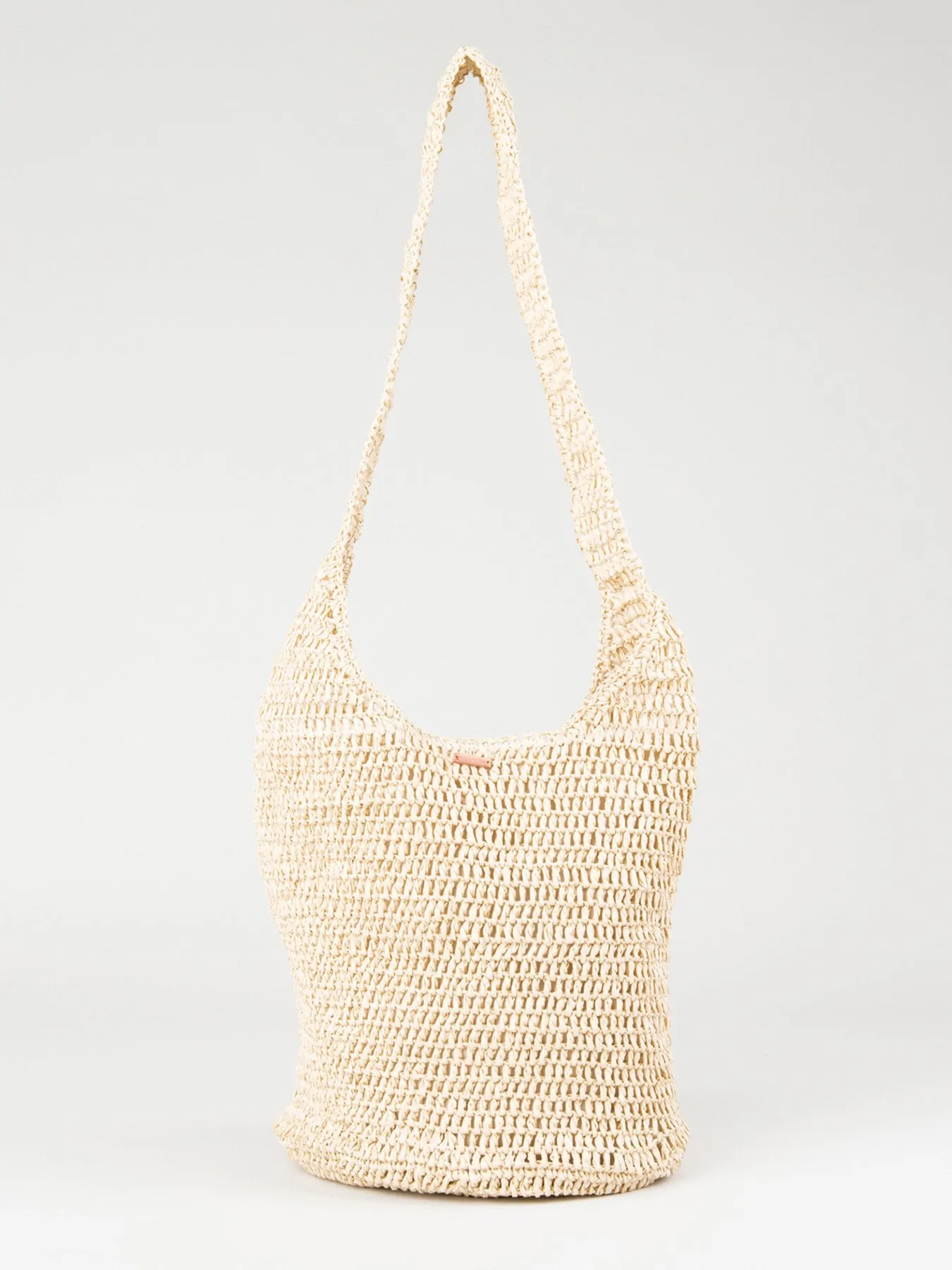 Clementine Straw Beach Bag - Bone