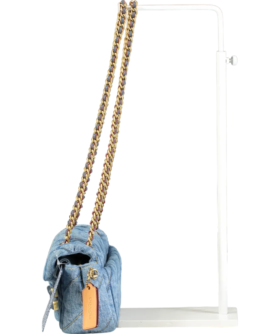 Coach Blue Tabby 20 Quilted Denim Cross-body Bag