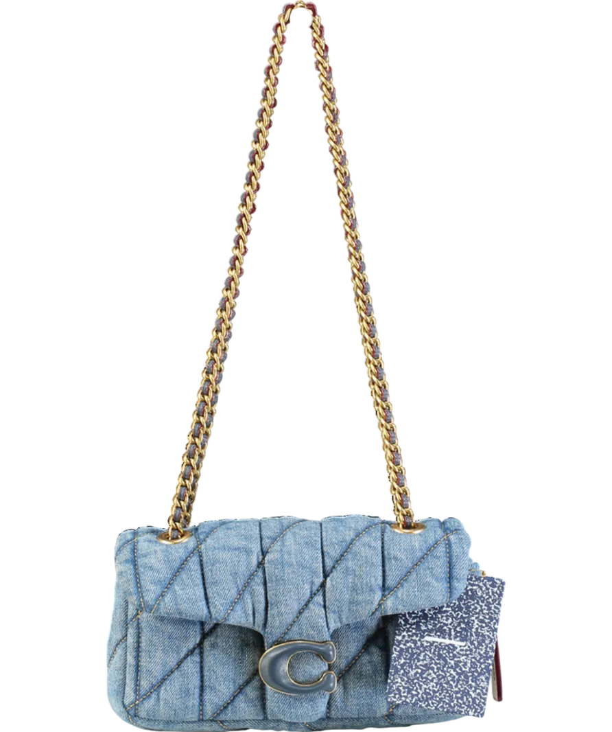 Coach Blue Tabby 20 Quilted Denim Cross-body Bag