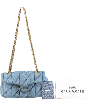 Coach Blue Tabby 20 Quilted Denim Cross-body Bag