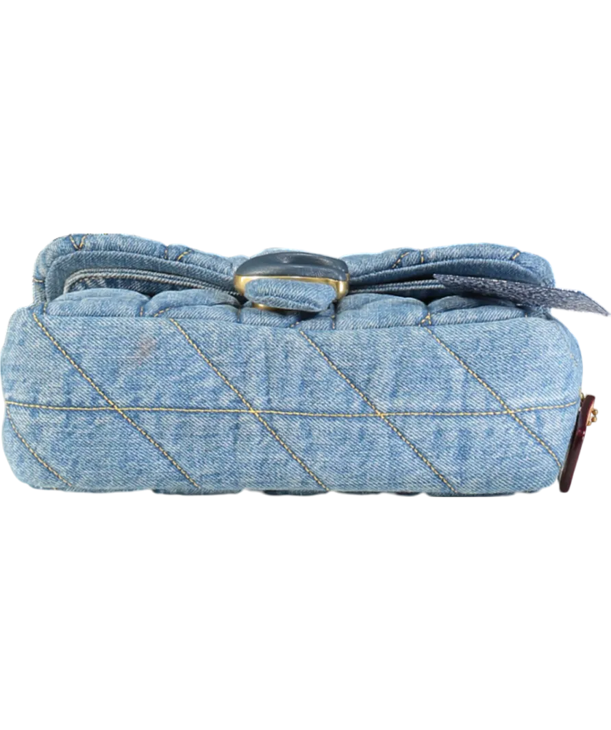 Coach Blue Tabby 20 Quilted Denim Cross-body Bag