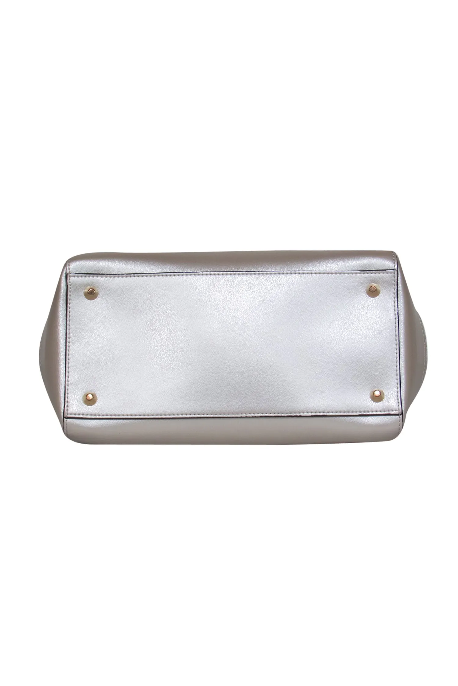 Cromia - Cream Convertible Leather Purse w/ Gold Frame