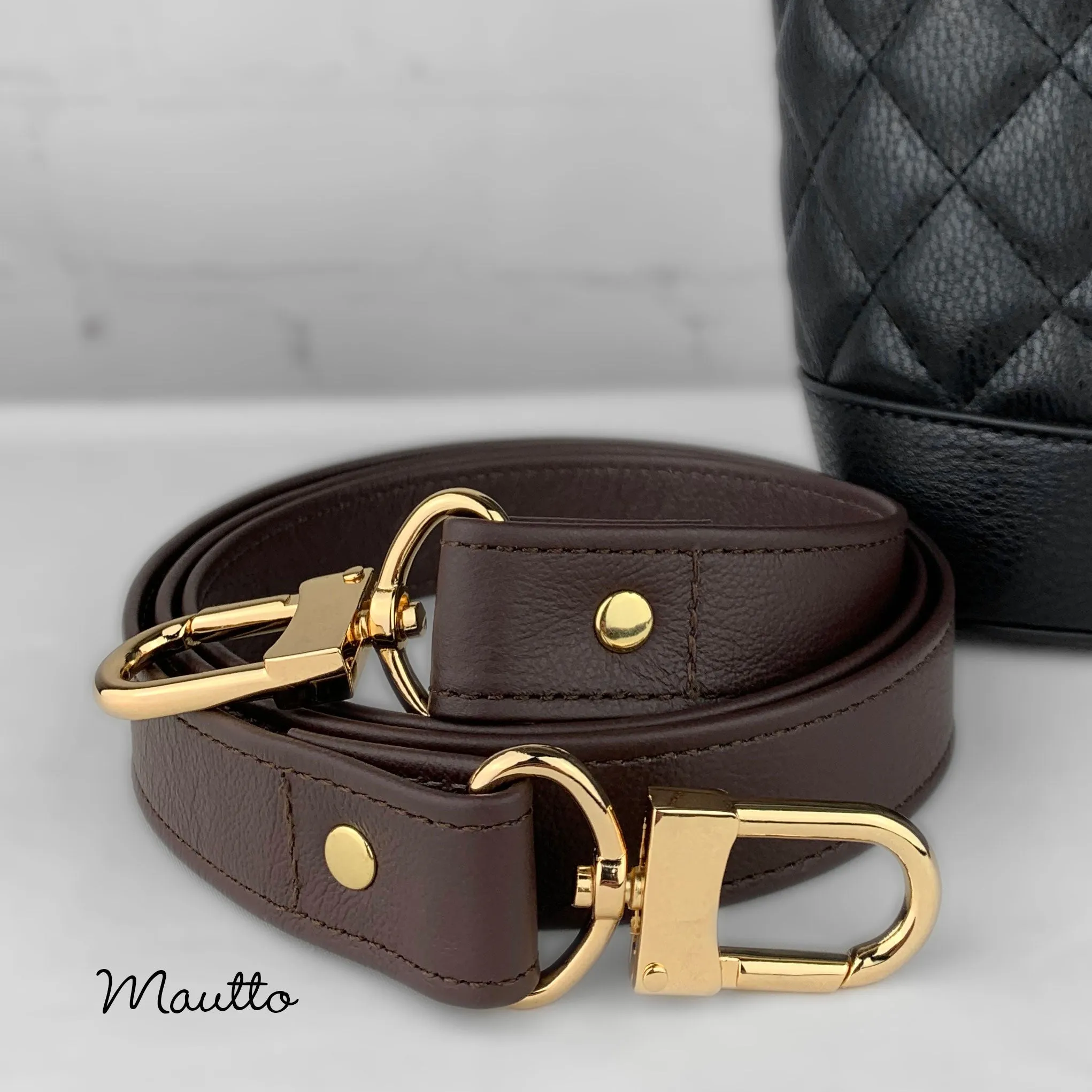 Cross Body Leather Strap - 50 inch Length, 1 inch (25mm) Wide - Choose Gold-tone Connector Style - Modern Colors Collection