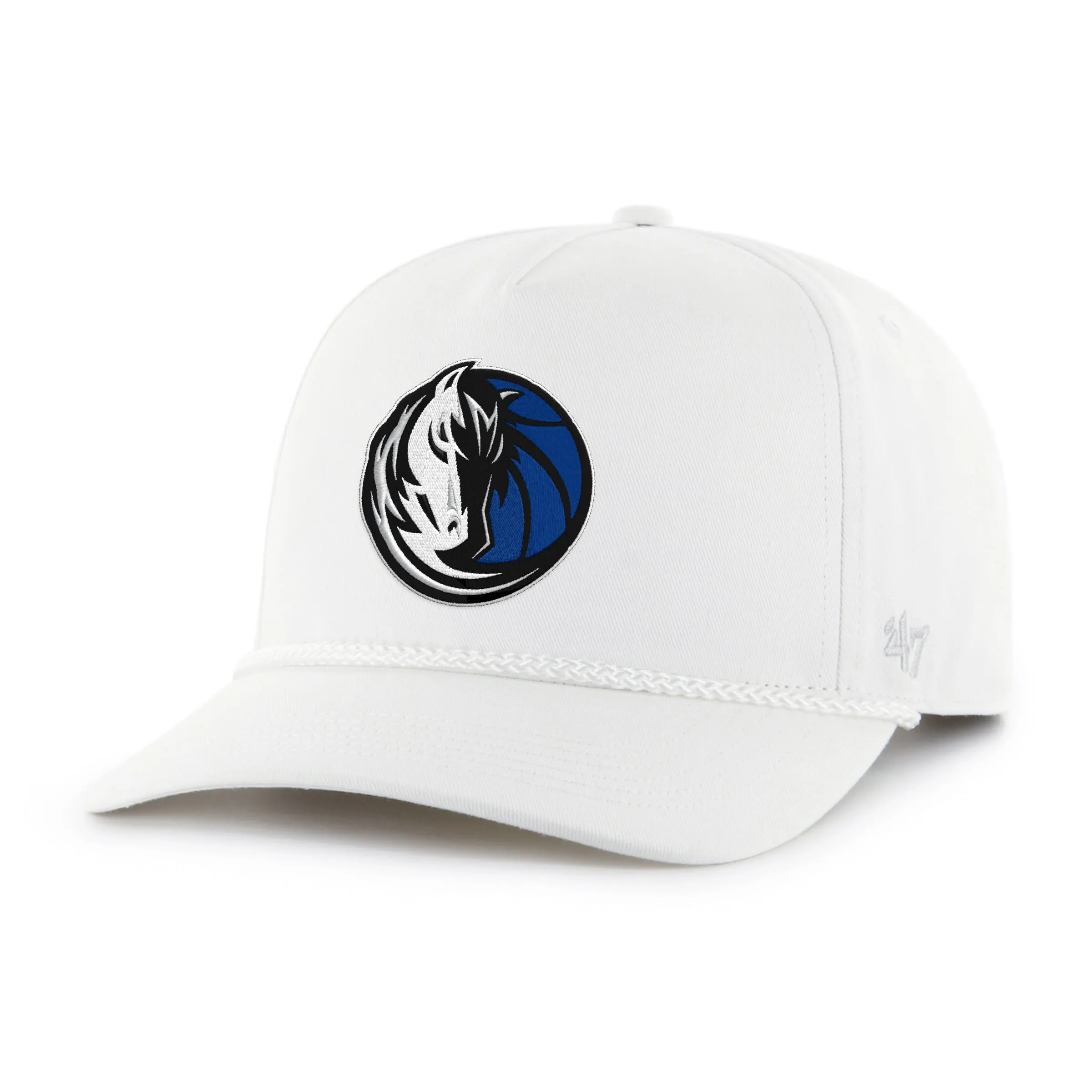 DALLAS MAVERICKS 47 BRAND WHITE HORSEHEAD SNAPBACK CAP