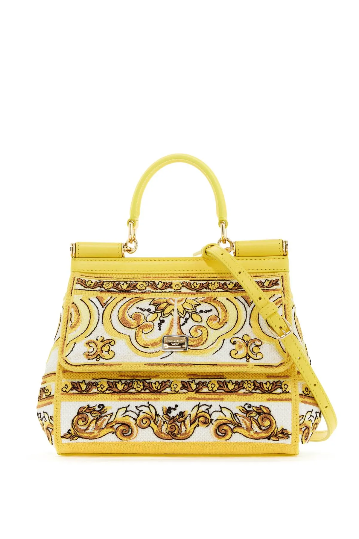 DOLCE & GABBANA medium sicily handbag with maiolica embroidery