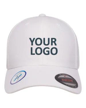 Flexfit Adult Cool & Dry Callocks Tricot Custom Caps, White