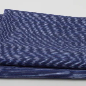 Flora Bella - Silky Stripe Indigo 2 Yard Cut