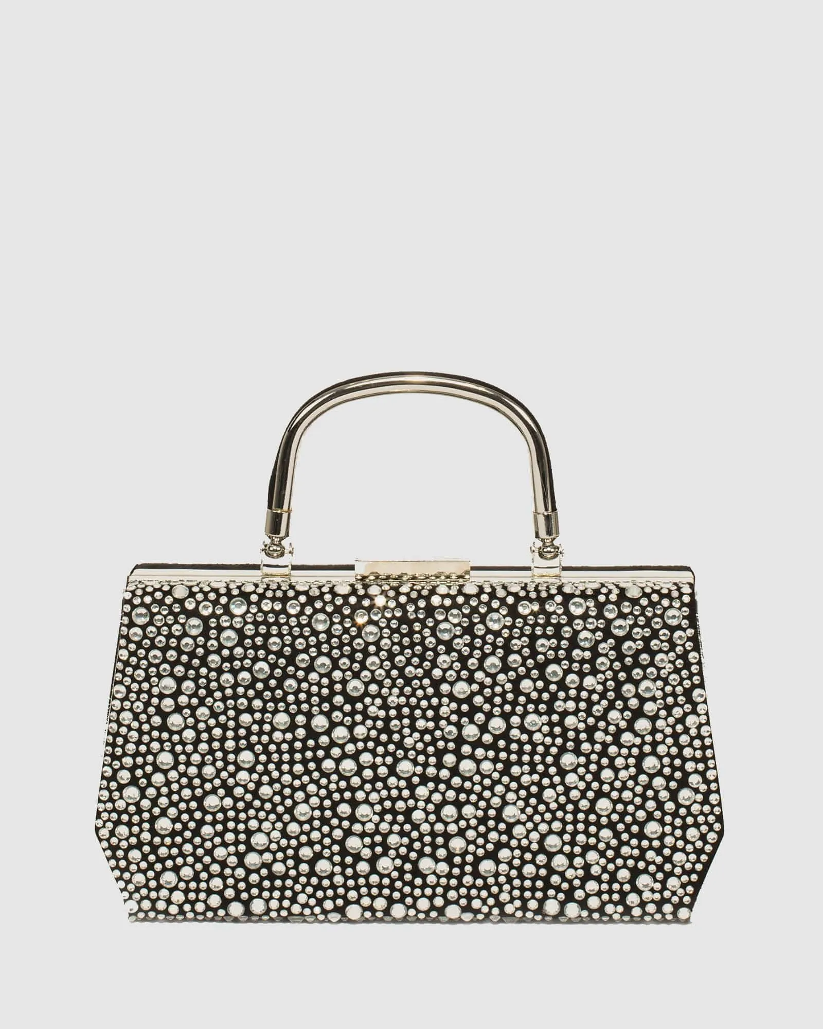 Gia Crystal Top Handle Clutch Bag