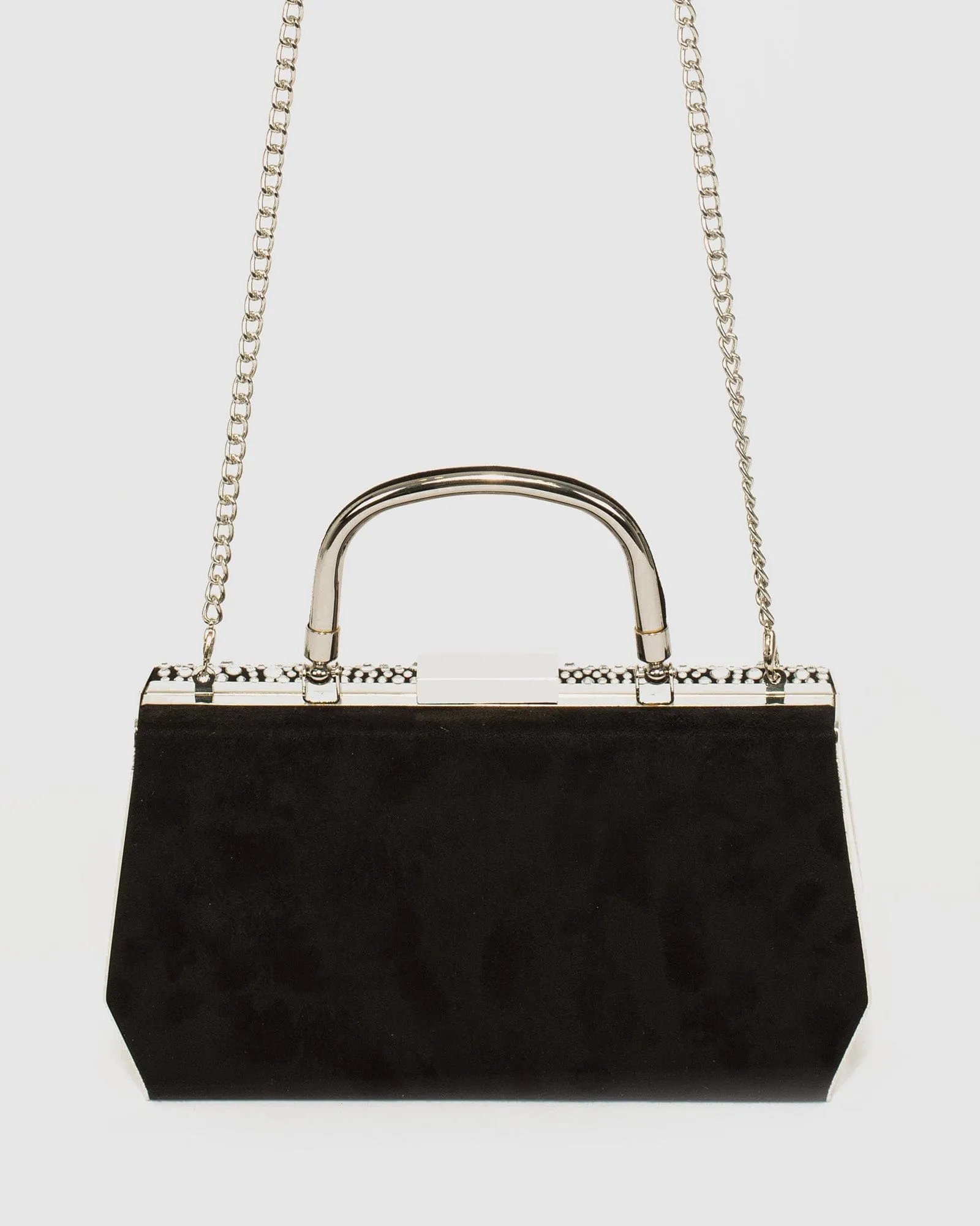 Gia Crystal Top Handle Clutch Bag