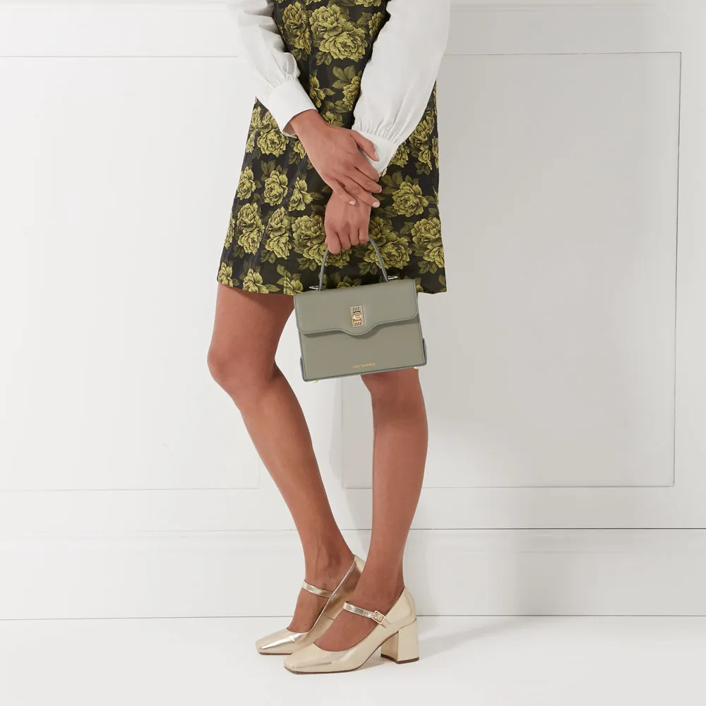 GRANITE LIP TURNLOCK QUEENIE HANDBAG