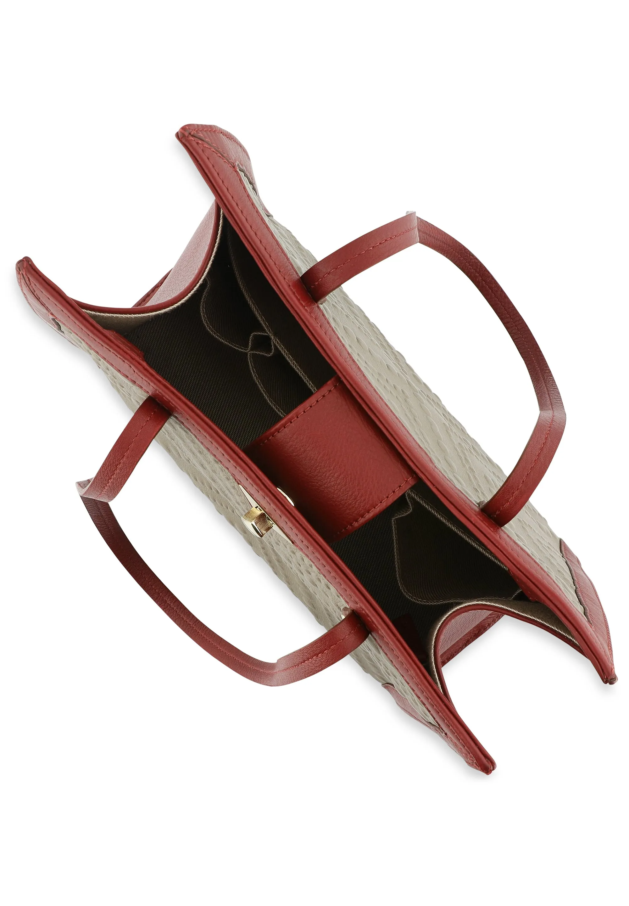Handbag / Working Bag Merkatina City Brown Scarlet