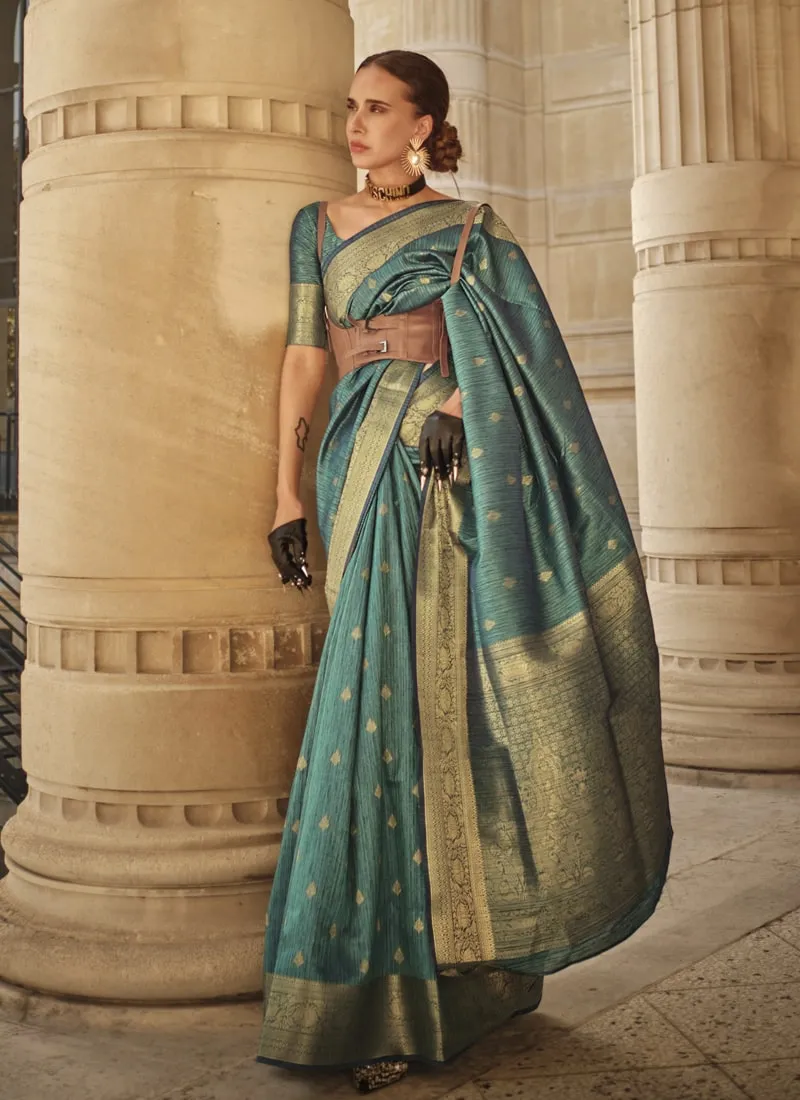 Handloom Weaving Khadi Silk Saree