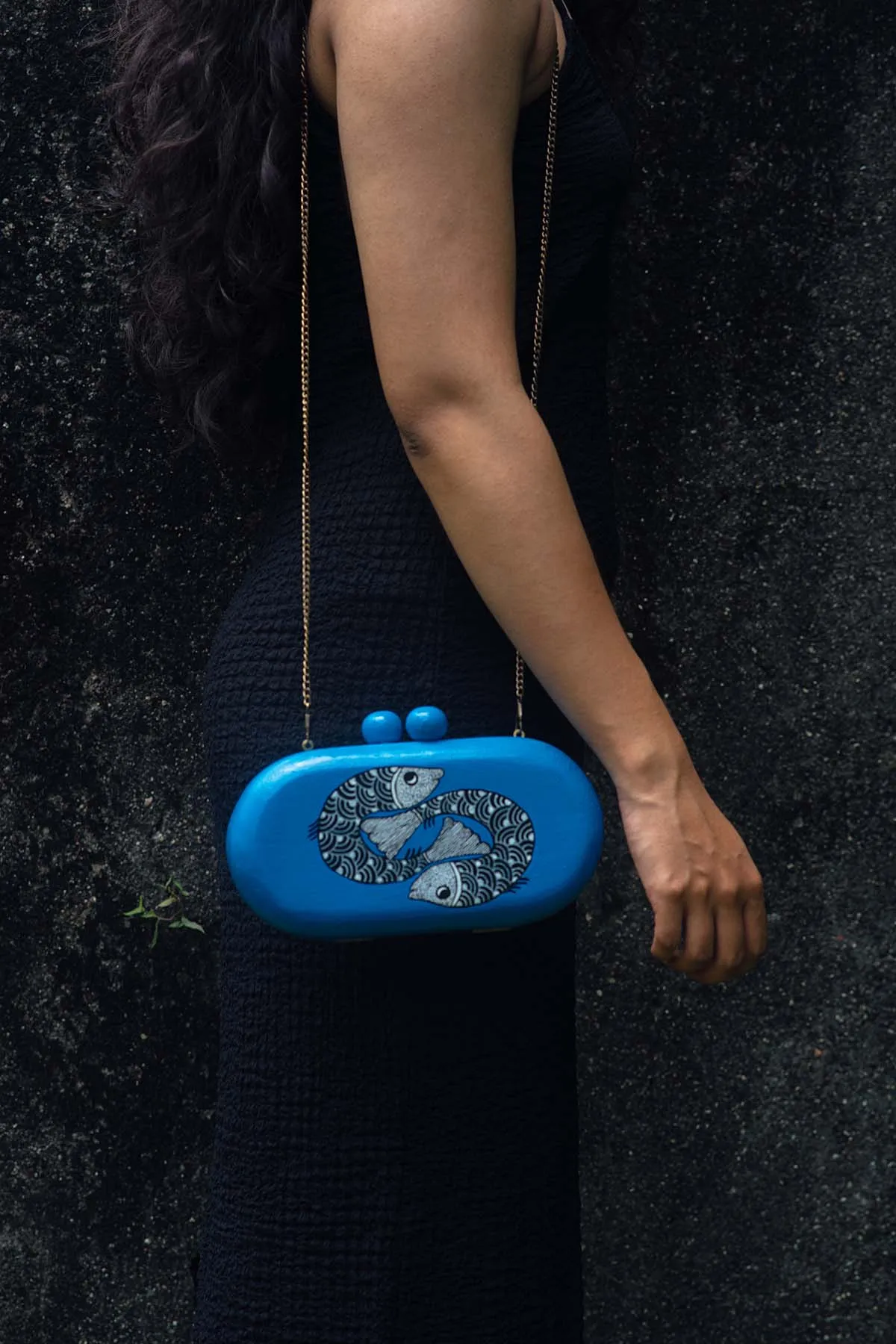 Handpainted Machlee Clutch