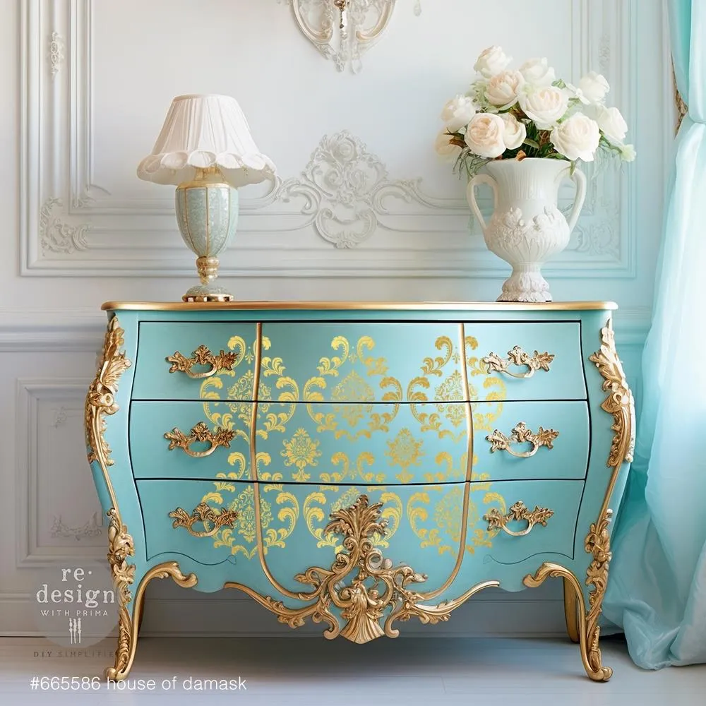 House of Damask {Gold Foil} Kacha® Décor Transfers {Re-Design}