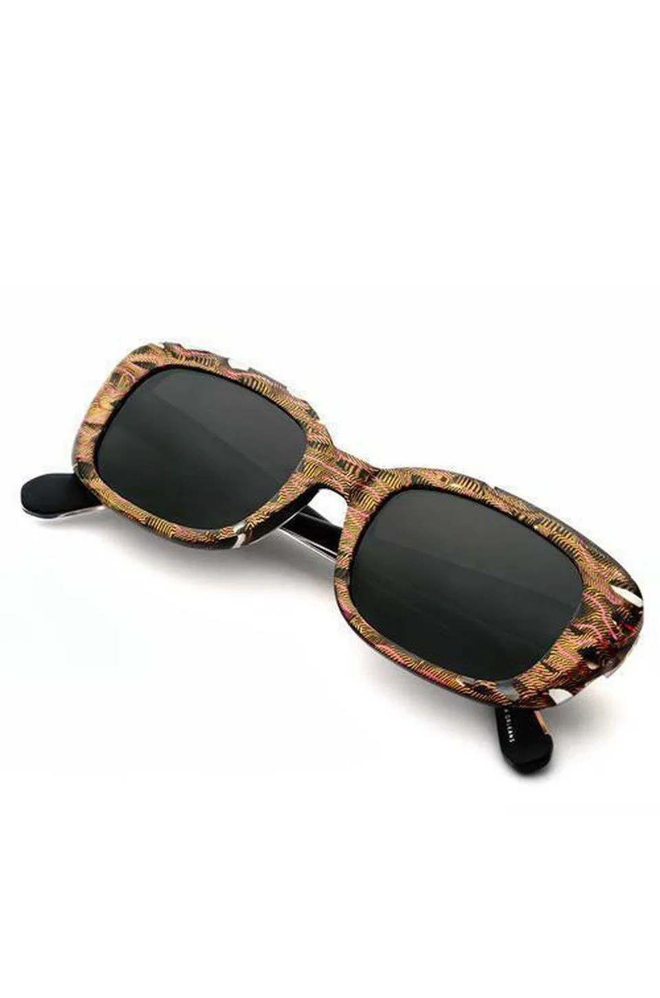 Krewe Milan D'oro   Black & Crystal Sunglasses