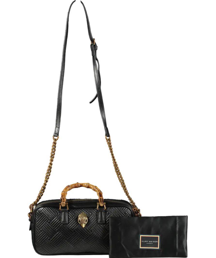 Kurt Geiger Black Mini Bamboo Bag