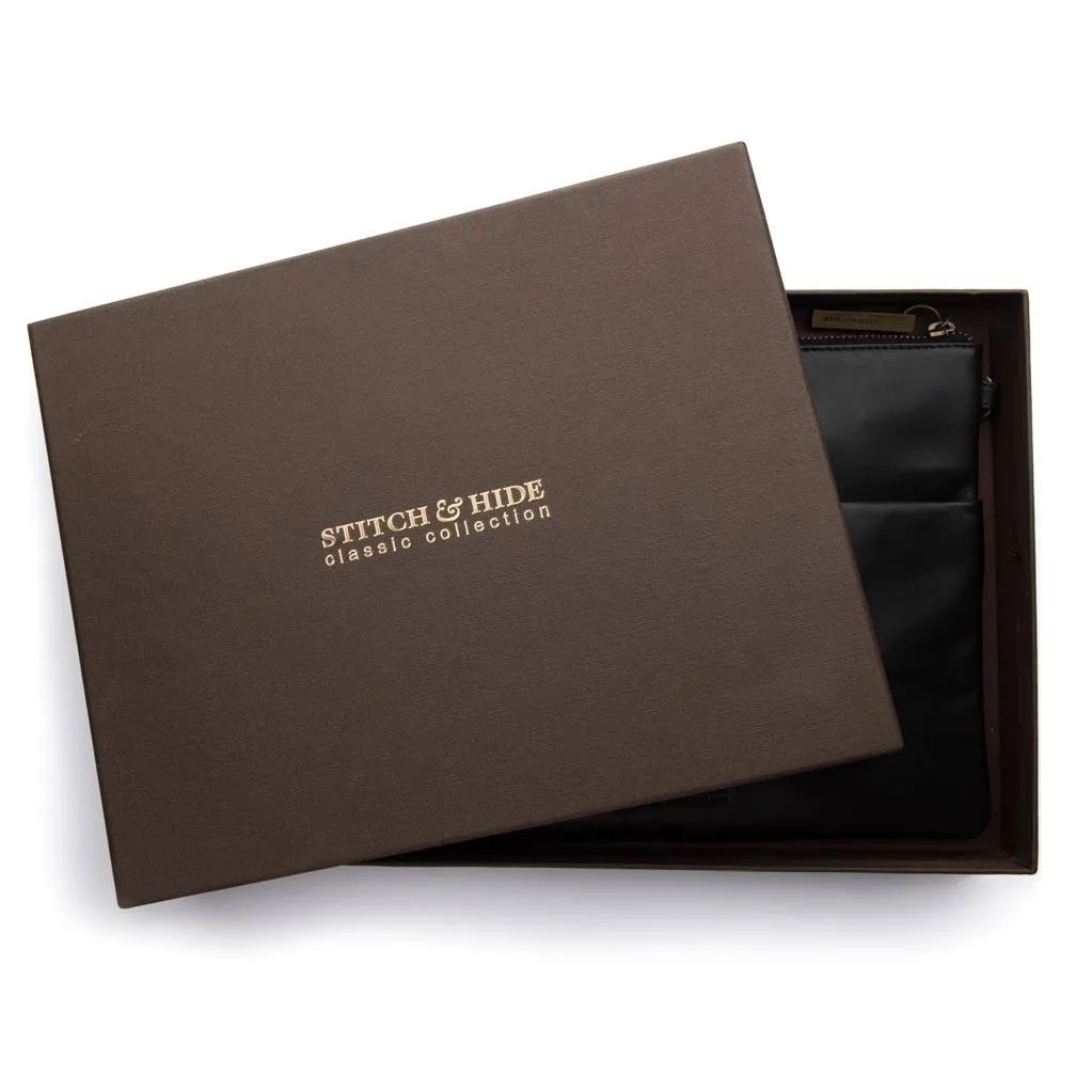 Leather Juliette Clutch Bag - Espresso