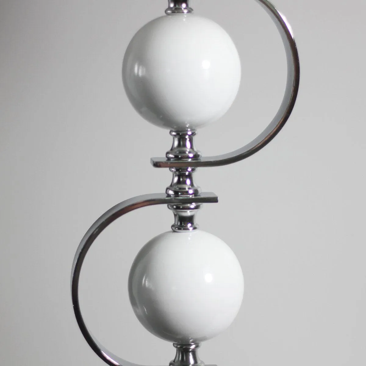 Lucy Chic Metal Floor Lamp - Navy Blue or White Linen Shade, 1600mm High, PL0159
