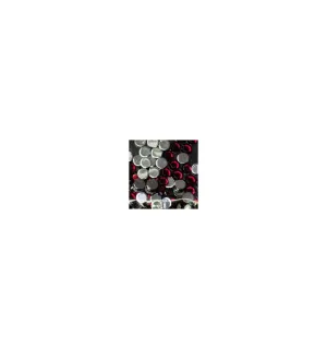 Magnetic Rhinestone Round D/Red Large 100 pcs