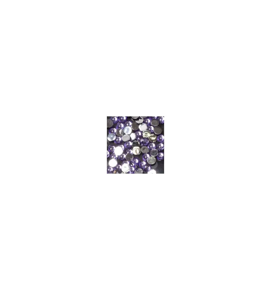 Magnetic Rhinestone Round Lilac Medium 100 pcs