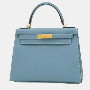 New Blue Jean Epson Kelly 28 Handbag