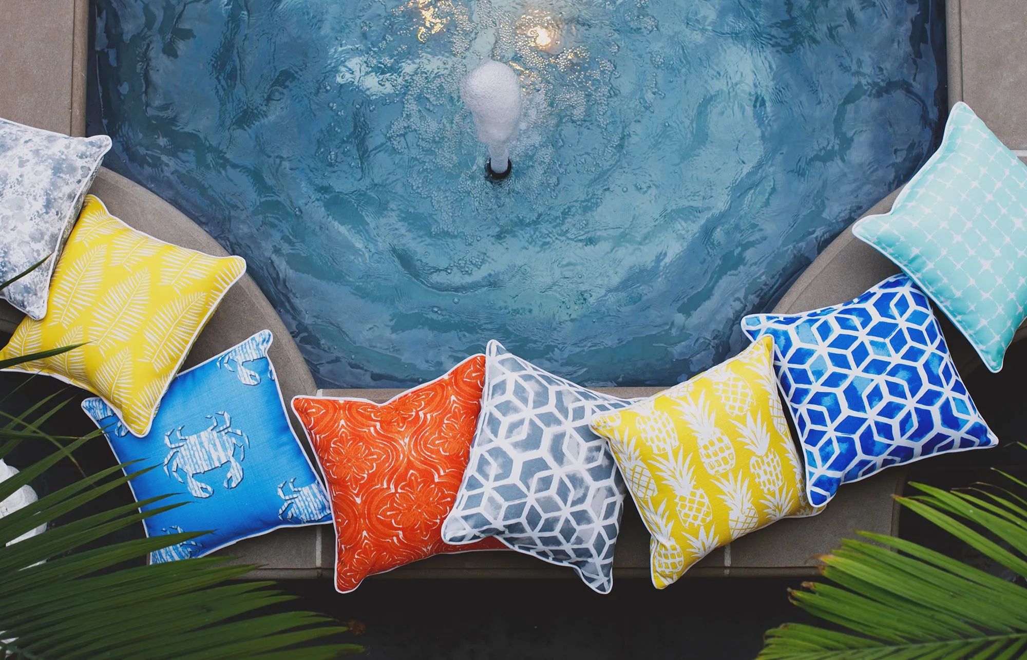 Outdoor Fabric - Neptune Surfside Polyester Fabric By Premier Prints