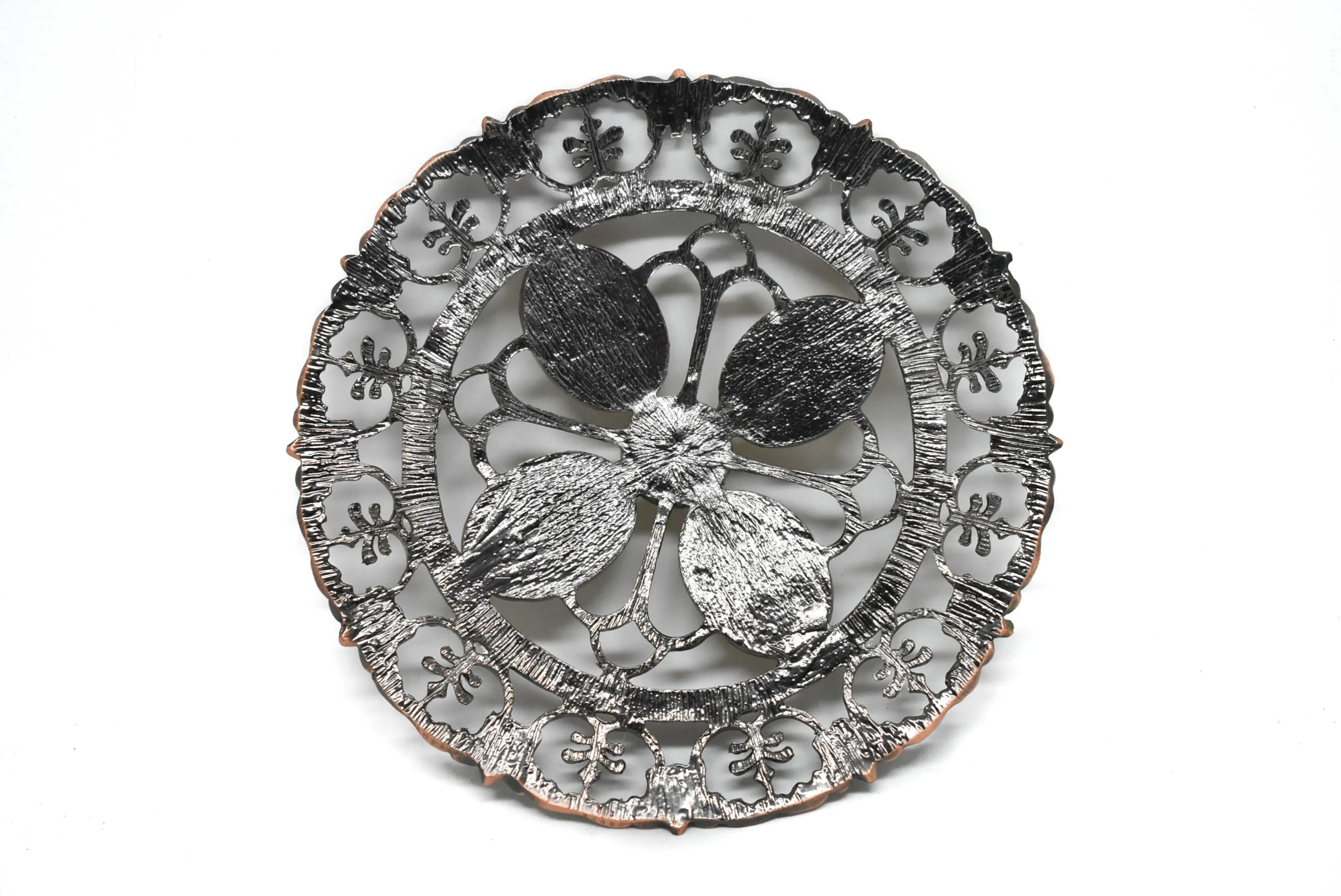Round Floral Buckle 4.38" - 1 Piece