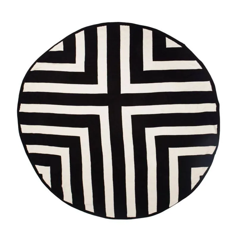 Round Knit Throw